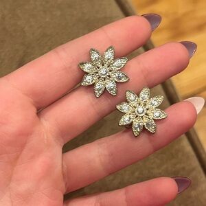 Napier Clip-On Flower Earrings